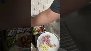 짜파게티 Korean food