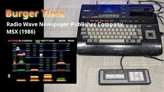 Burguer Time (MSX)(Radio Wave Newspaper Publisher Company)(1986)(MSX Sony HB 501P)
