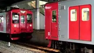 １０３系 （３両編成）と（３両編成）の連結の瞬間！　【筑前前原駅】