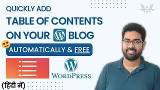 Easily Add TABLE OF CONTENTS In Your WordPress Blog | Free Automatic Plugin | Easy Table of Content