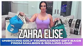 Unboxing Golf Tournament Gift Bags from Malbon & Rolling Loud | Zahra Elise