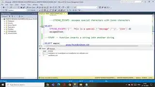 67.STRING_AGG,STRING_ESCAPE,STUFF,SUBSTRING FUNCTIONS IN SQL - TELUGU