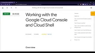 Working with the Google Cloud Console and Cloud Shell | GCCP 