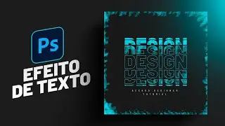 Como Criar efeito de texto no Photoshop | Textos Cortados