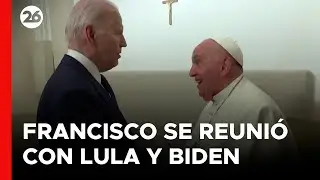ITALIA | El PAPA FRANCISCO se reunió con BIDEN y LULA antes de abandonar la CUMBRE DEL G7