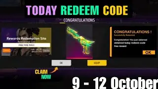 9 October 2023 redeem code | Today redeem code free fire | FF new event