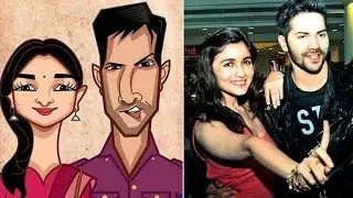 Alia Bhatt, Varun Dhawan CARTOON Going Viral | Badrinath Ki Dulhania