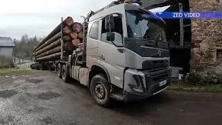 🌲🌲Grumier aux 1000 étangs ! Neige, boue, pluie, rien ne l'arrête 😎 ALV TRANSPORTS avec Gautier 🌲🌲🚛❄