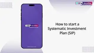 How to create SIP in Mutual Funds through SBI Securities App?