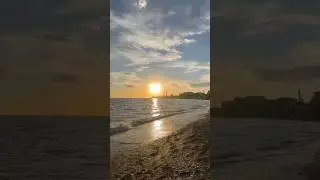 Махачкала сегодня городской пляж закат море солнце  27/12/2023 