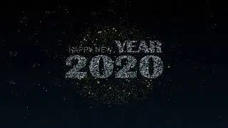 New year 2020 Firework Particles Animation in After Effects