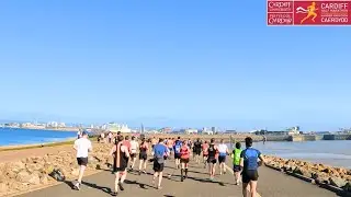 Cardiff Half Marathon 2021 Full Race March | Virtual Run Fast Race Treadmill Workout Scenery | Wales
