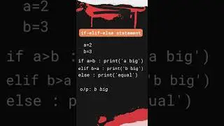 decision making statement in python | if else statement in python |  python full course-05|