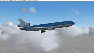 FS2004 / Landing Fiumicino LIRF / PMDG-MD11 / IVAO