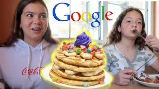 LETTING GOOGLE DECIDE WHAT WE EAT FOR 24 HOURS | SISTER FOREVER