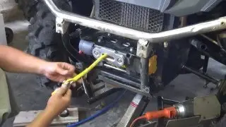 Установка Лебедки SuperWinch Terra 45SR на Cf Moto U800