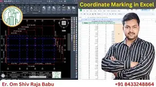 Project 31: Marking Coordinates in Excel | Excel Tutorial For Civil Engineer