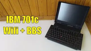 Browsing BBS with IBM Thinkpad 701c via Wi-Fi