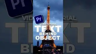How To Add TEXT Behind OBJECTS In Premiere Pro #premierepro #editing #aftereffetcs #edit #animated