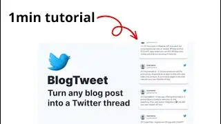 Turn Blogs Into Twitter Threads Using AI for FREE | 1min Tutorial