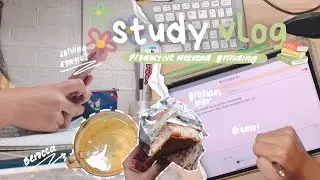 🧸STUDY VLOG // Weekend grinding 🌼 student moments 🍄 solving