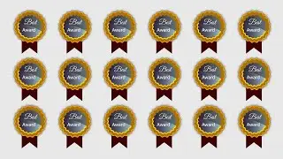 Make a Golden Award Badge in Illustrator  Tutorial