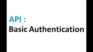 Rest API Basic Authentication