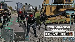 BULLDOZER ARMY vs TERMINATORS | Terminator Dark Fate Defiance Epic RTS Battle