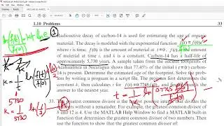 Ch1 Q32, 34, 35, 37 Amos Gilat Matlab an introduction with applications 6th edition