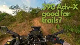 How well can the KTM 390 Adventure-X handle Trails?