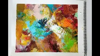 How to use Catalyst Wedge & Acrylic Paint Markers on Paper #abstractart #acrylicpainting