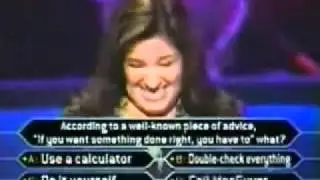 Stupid Lady on Who Wants To Be a Millionaire