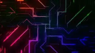 Задний фон Неон абстракция - Abstract Neon Background Animation