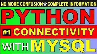 #14 Python-MYSQL Connectivity | PYTHON Connection with MYSQL DataBase | Python DataBase Connection