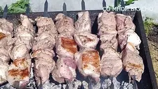 ДЕВУШКА ГОТОВИТ ШАШЛЫК! Нежный и Очень сочный Шашлык!