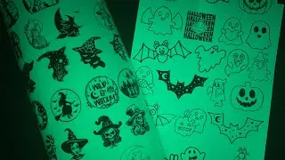 Multi Cut Glow In The Dark Stickers