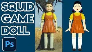 HOW TO CREATE SQUID GAME DOLL | SQUID GAME ROBOT IN PHOTOSHOP  | Photoshop Tutorial