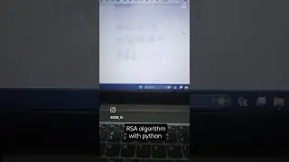 RSA algorithm with python  #pythonprogramming #computernetworking #algorithm #dsa