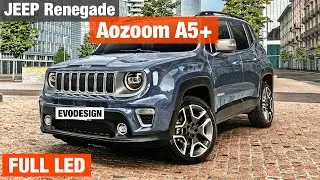 Jeep Renegade установка Aozoom A5+ biled улучшение света джип ренегад билед