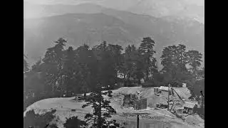 View of the 100 inch Telescope Construction from the 150 foot Solar Tower