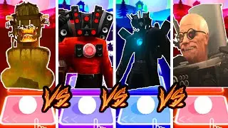 Skibidi Skeleton🆚Titan Speakerman🆚Titan Cameraman🆚SkibidiScientist 