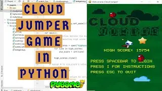 How to create Cloud Jumper game in Python | Among Us jumper game in Python | Doodle jump in Python