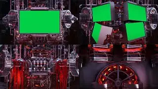 Mechanical Gear Green Screen | Graphics & Animation