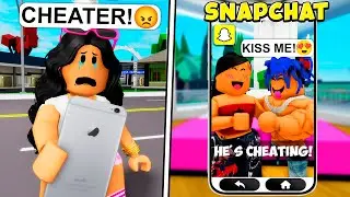 I CAUGHT My BOYFRIEND CHEATING On SNAPCHAT.. (Brookhaven RP🏡)