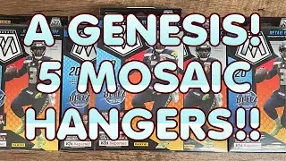 GENESIS ROOKIE! MORE SILVER VARIATIONS! 5 - 2021 Panini Mosaic Football Hanger Boxes (Target)!