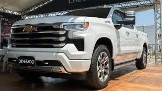 Detalhes Nova Chevrolet Silverado High Country branco abalone 2024