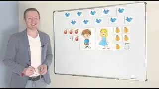 Математика 1 класс: видео урок 3 - количественный счет практика. (Школьная программа и подготовка)