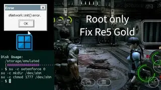 sNetwork::init Error fix - Resident Evil 5 Gold Edition (root only)