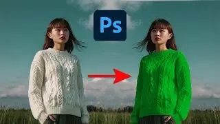 How do I change the dress color in Photoshop? #photoshop #dresschangingeffect #viralshorts