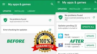 How to Fix Error Checking for Updates Everytime on Android I Try To Update My Apps